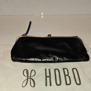 Hobo Black Leather Clutch